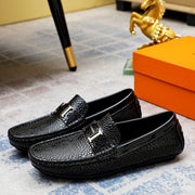 Premium Menâ€™s Leather Slip-On Shoes - 1:1 HermÃ¨s Style