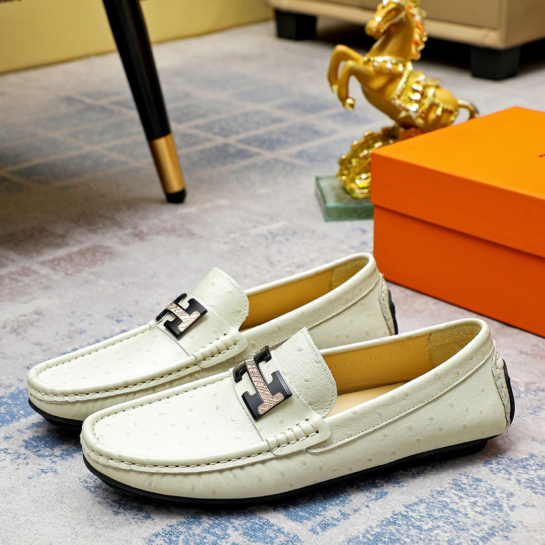 Classic Men's Leather Slip-On Shoes - Premium Quality