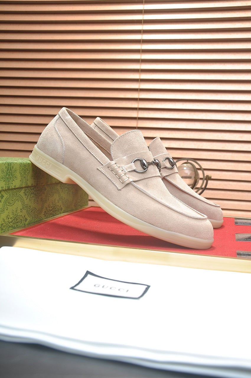 Gucci Classic Casual Leather Shoes - Premium Cowhide Construction