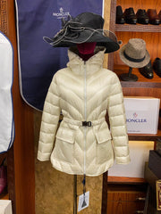 Moncler Argenno Women's Hooded Down Jacket - Slim & Lightweight