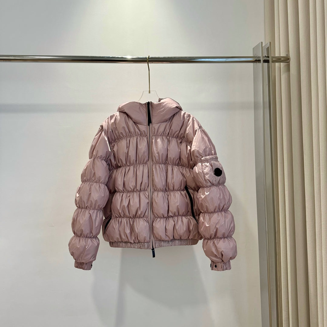 Moncler Medonte Women's Winter Down Jacket - Lotus Pink & Black