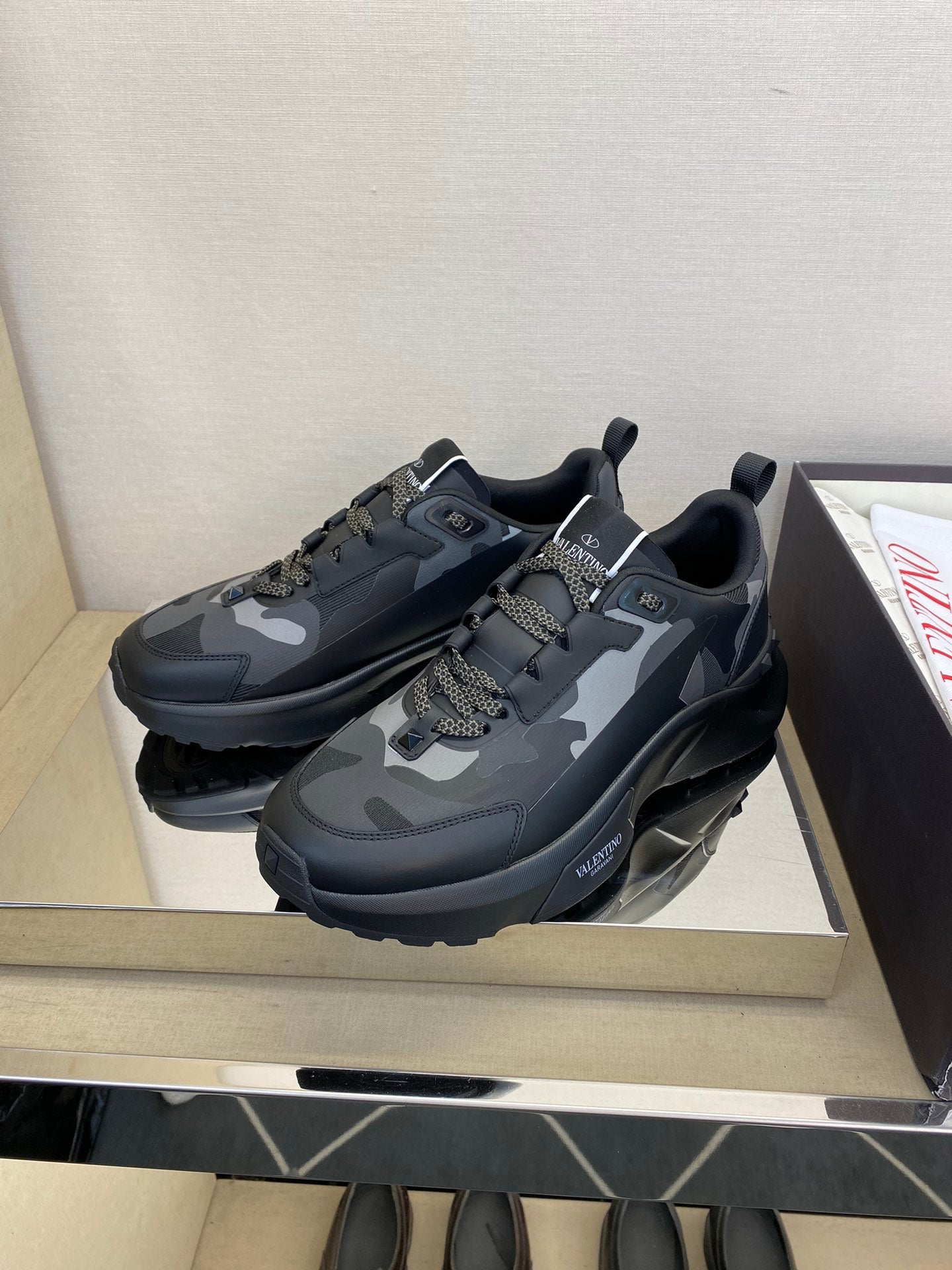 Valentino Camouflage Casual Sports Shoes for Men