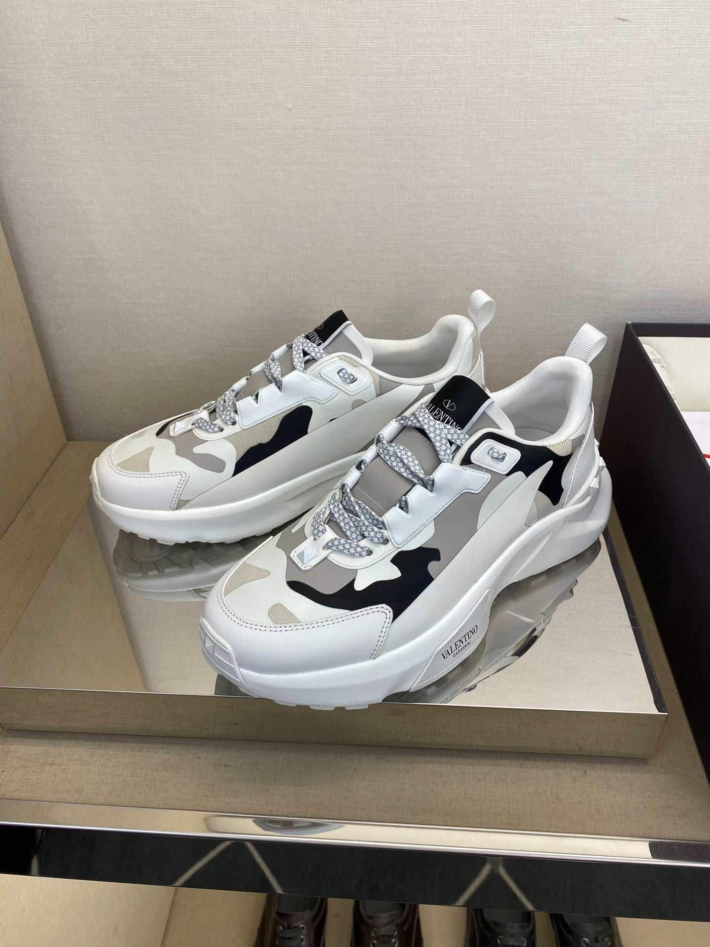 Valentino Camouflage Casual Sports Sneakers for Men