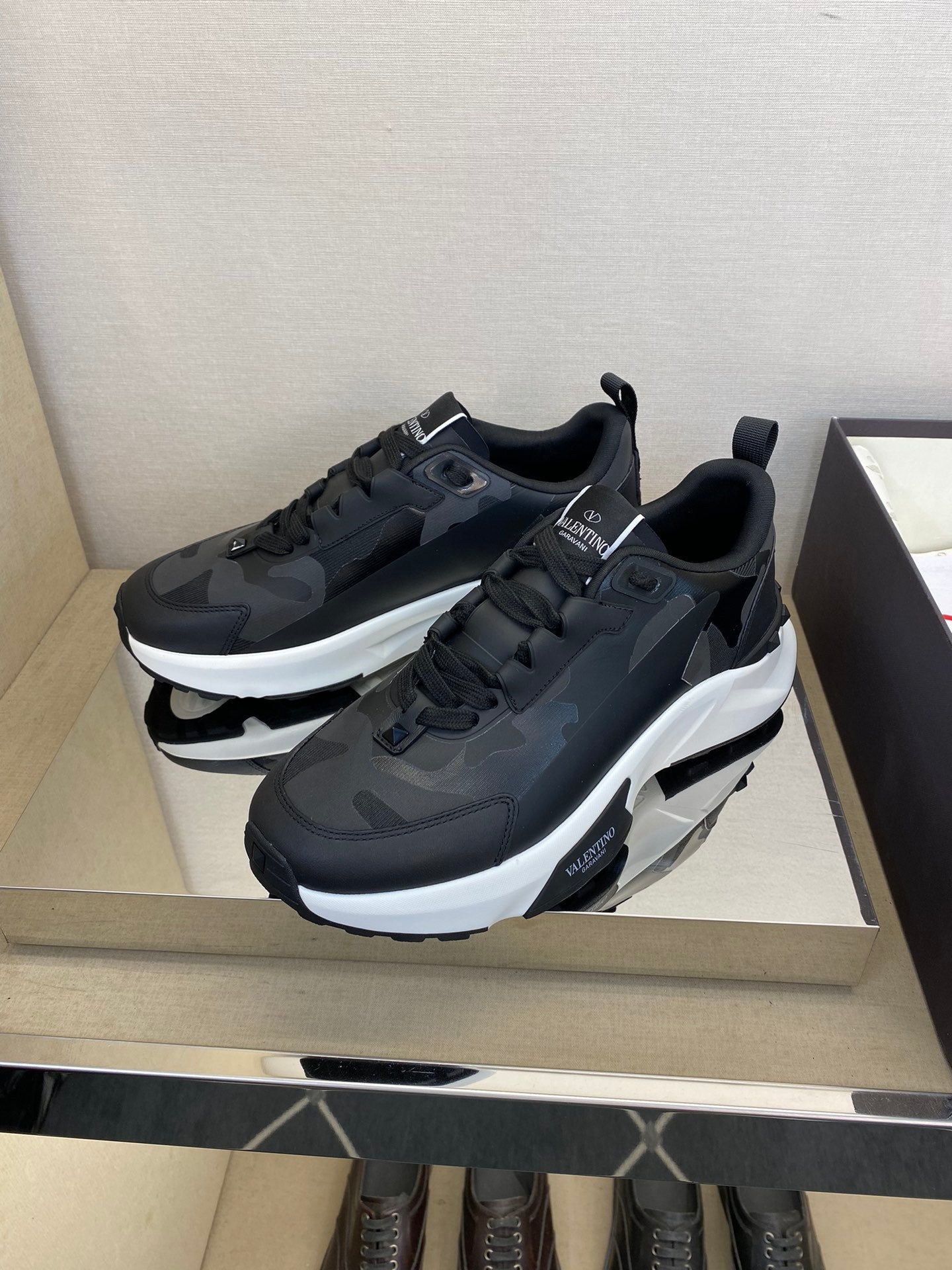 Valentino Camouflage Casual Sports Sneakers