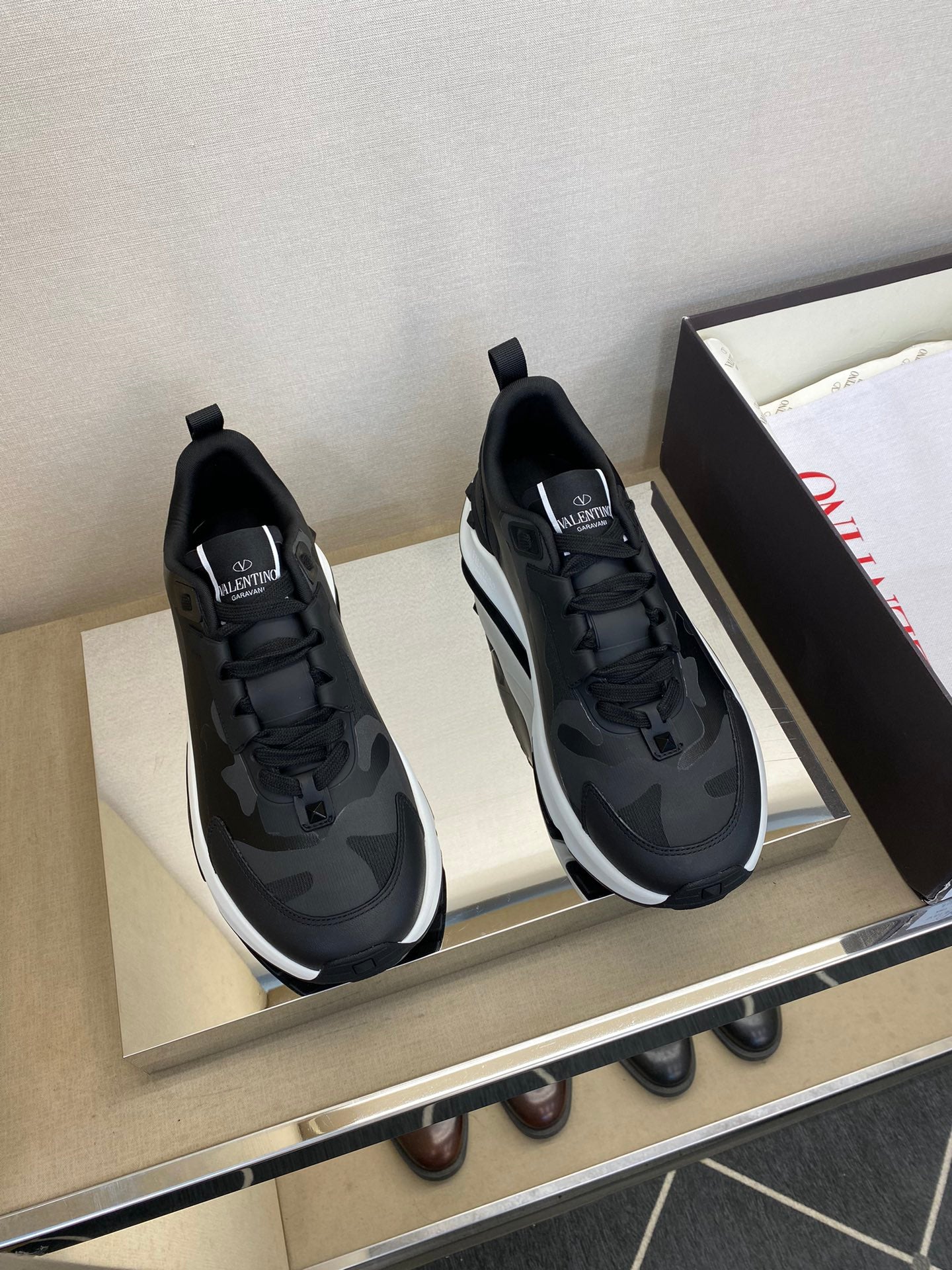 Valentino Camouflage Casual Sports Sneakers
