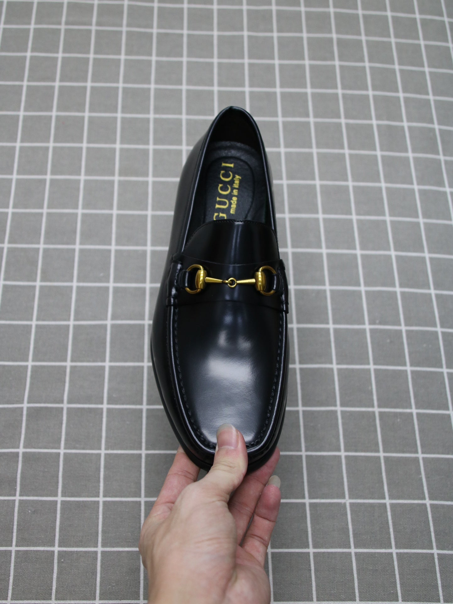 Luxury Gucci Patent Leather Business Casual Shoes
