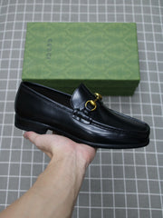 Luxury Gucci Patent Leather Business Casual Shoes