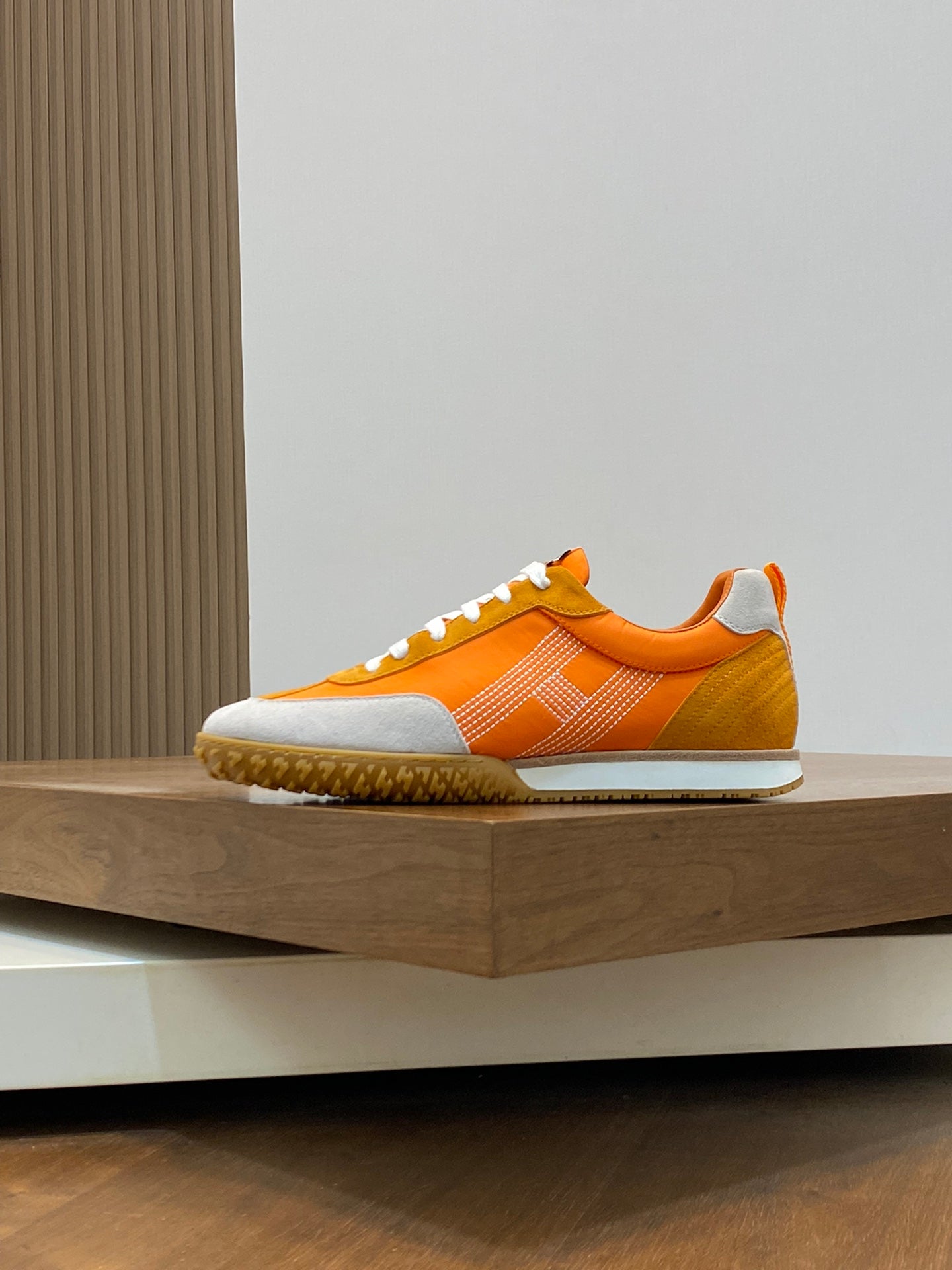 High-End Hermes Nubuck Calfskin Sneakers for Men