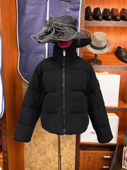 Moncler Limited Edition A-Line Knitted Coat in Purple Black