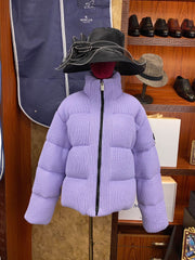 Moncler Limited Edition Knit Coat - Purple Black A-Line