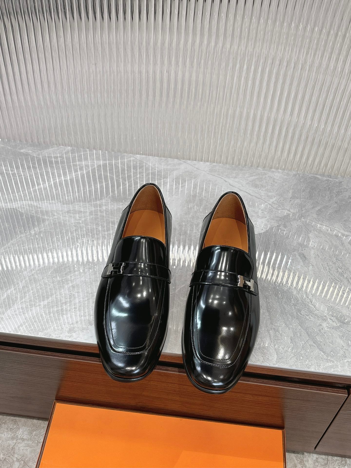 Luxury Men's Leather Loafers by Hermes