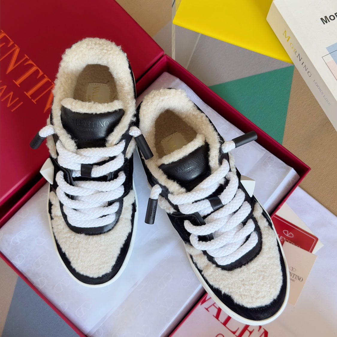 Valentino PinkPp Limited Edition Couples' Thick Sole Casual Sports Shoes