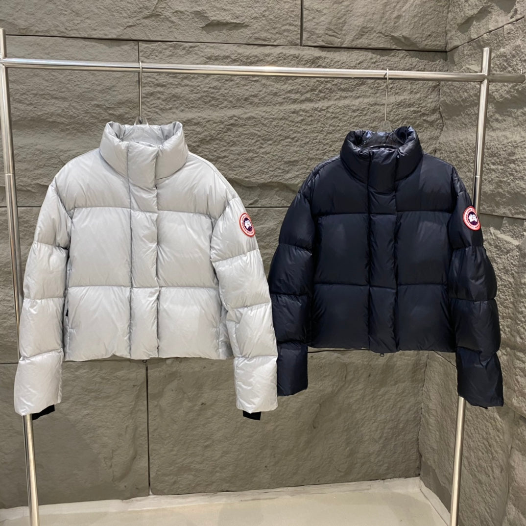 Canada Goose Cypress Short Parka - Classic Embroidered Logo Jacket