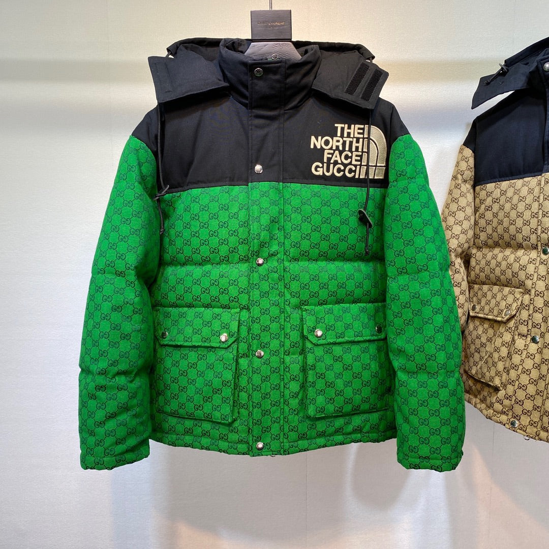 Gucci x The North Face Classic GG All-Over Jacquard Down Jacket