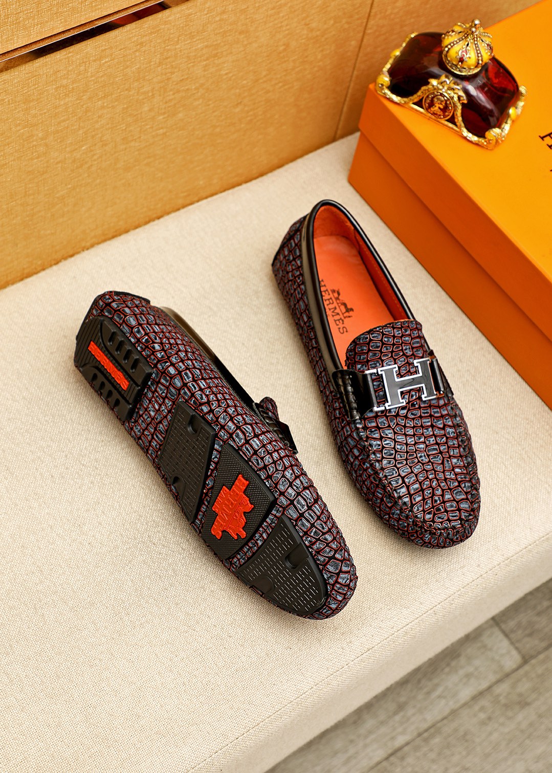 HERMES Premium Bean Shoes - Customizable Sizes