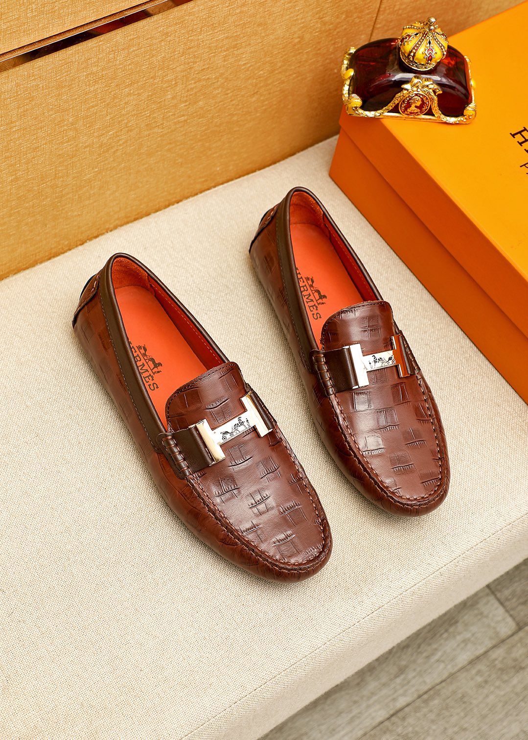 Hermes Bean Shoes - Luxury Calfskin Footwear