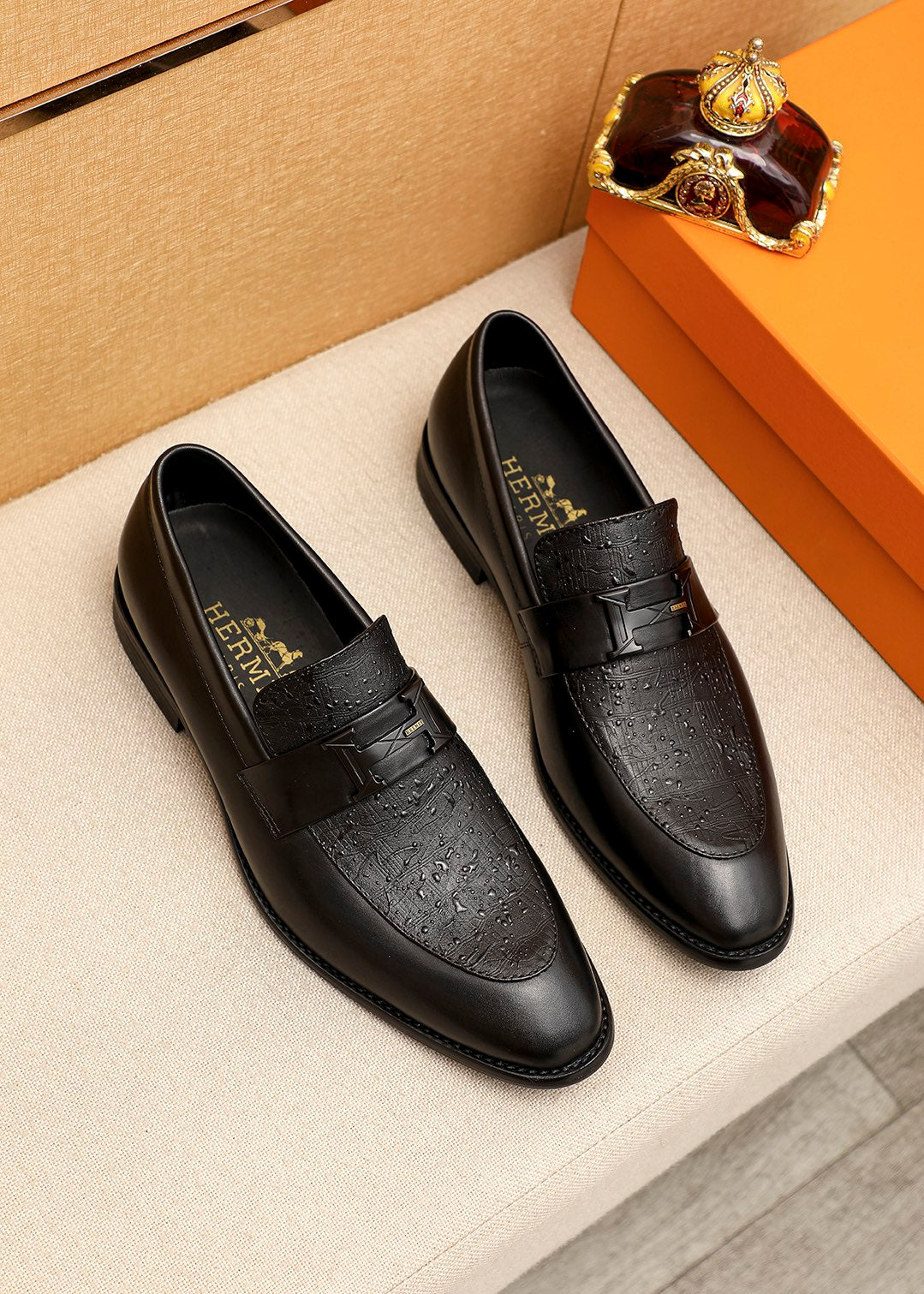 Hermes Casual Leather Shoes for Men - Luxury Comfort & Style