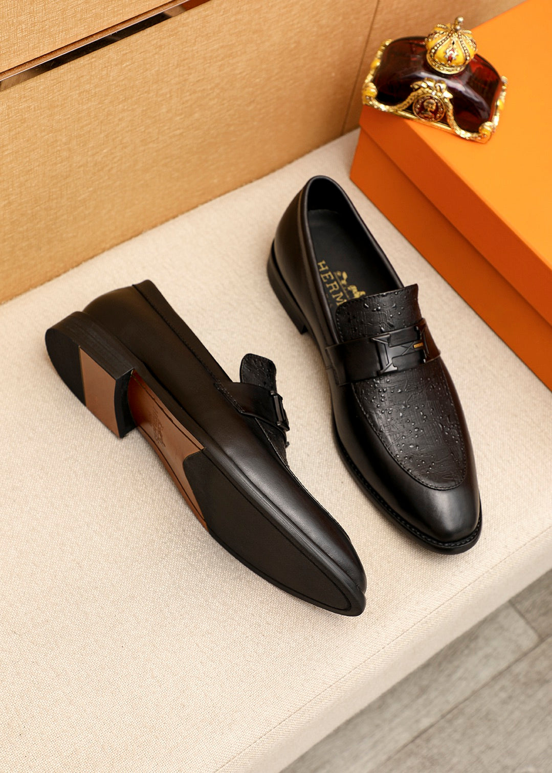 Hermes Casual Leather Shoes for Men - Luxury Comfort & Style