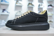 ** Alexander McQueen Luxury Low-Top Leather Sneakers - Thickness Sole Casual Style

**