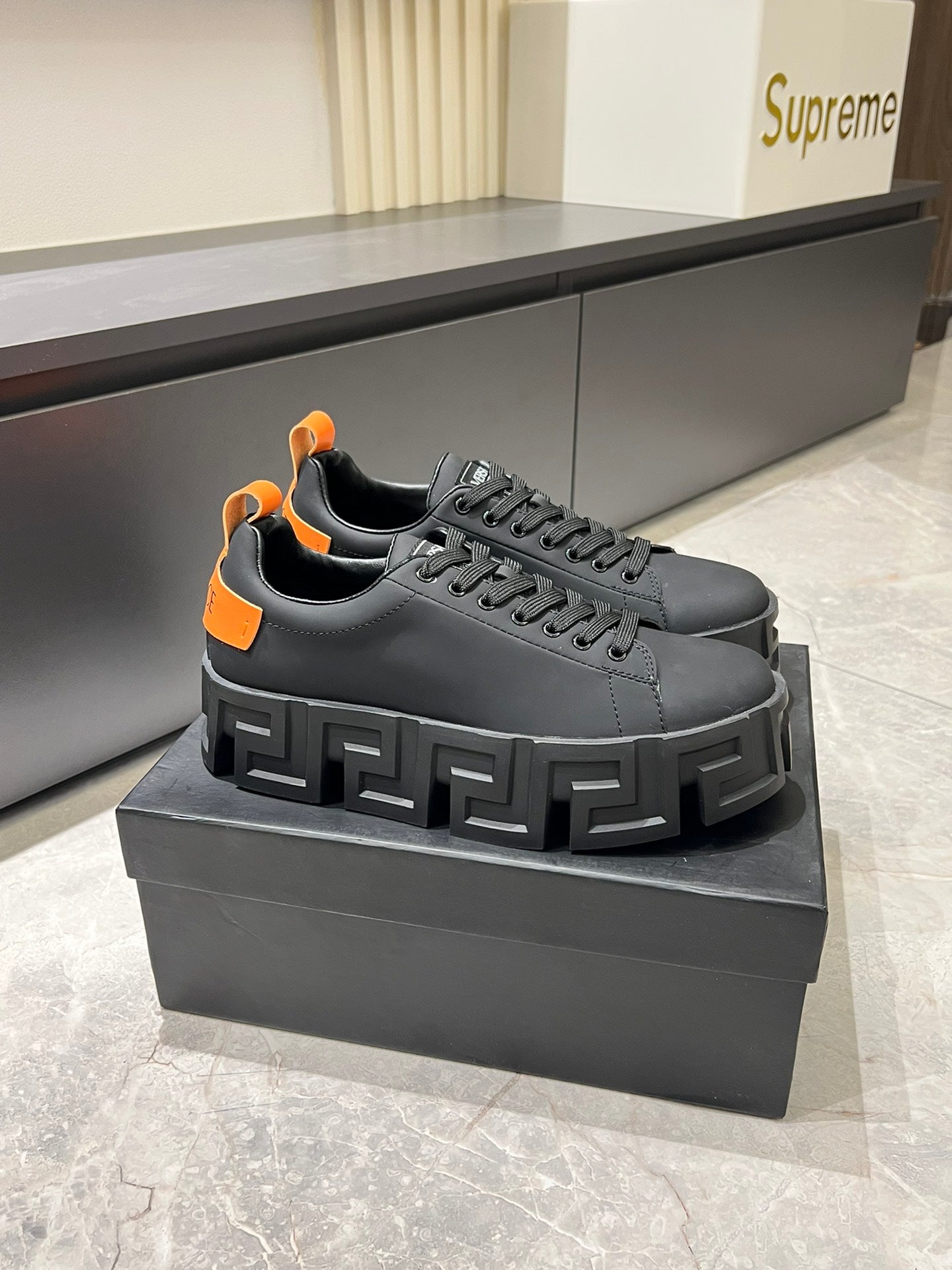 ** Versace Odissea Men's Artistic Spaceship Sneakers

**