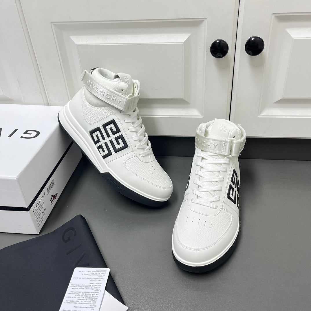 Givenchy G4 High-Top Cow Leather Casual Sports Shoes