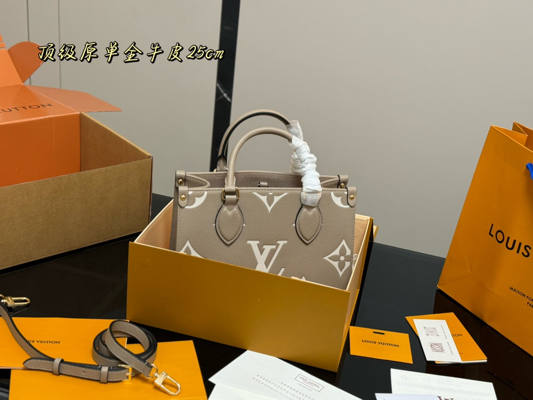 LV OnTheGo Leather Shopping Bag - Jungle Design