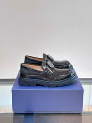 DIOR Men's Casual Leather Loafers - Elegant Slip-On Shoes