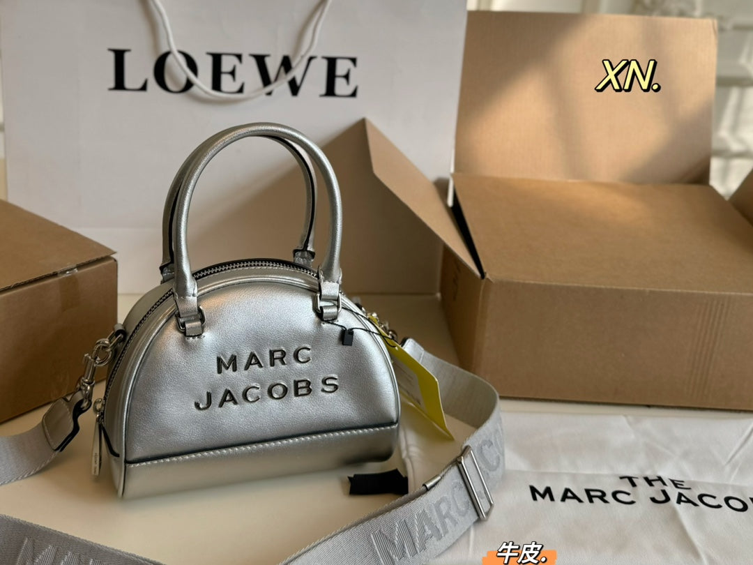 Marc Jacobs Retro Cowhide Bowling Shell Bag