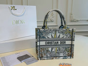 Dior Embroidered Canvas Tote Bag - Retro Chic for Every Occasion