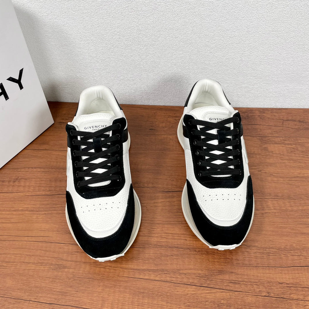 Givenchy Men's Spliced Air Cushion Sneakers - Black & White