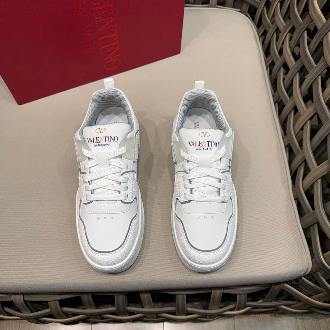 Valentin*VLTN Menâ€™s Casual Sports Shoes - Premium Calf Leather & Breathable Mesh