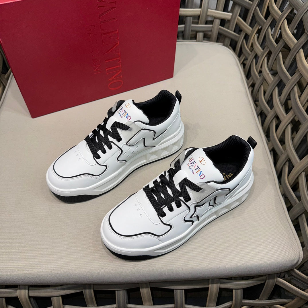 Valentin VLTN Men's Casual Sports Shoes - Premium Leather & Breathable Mesh