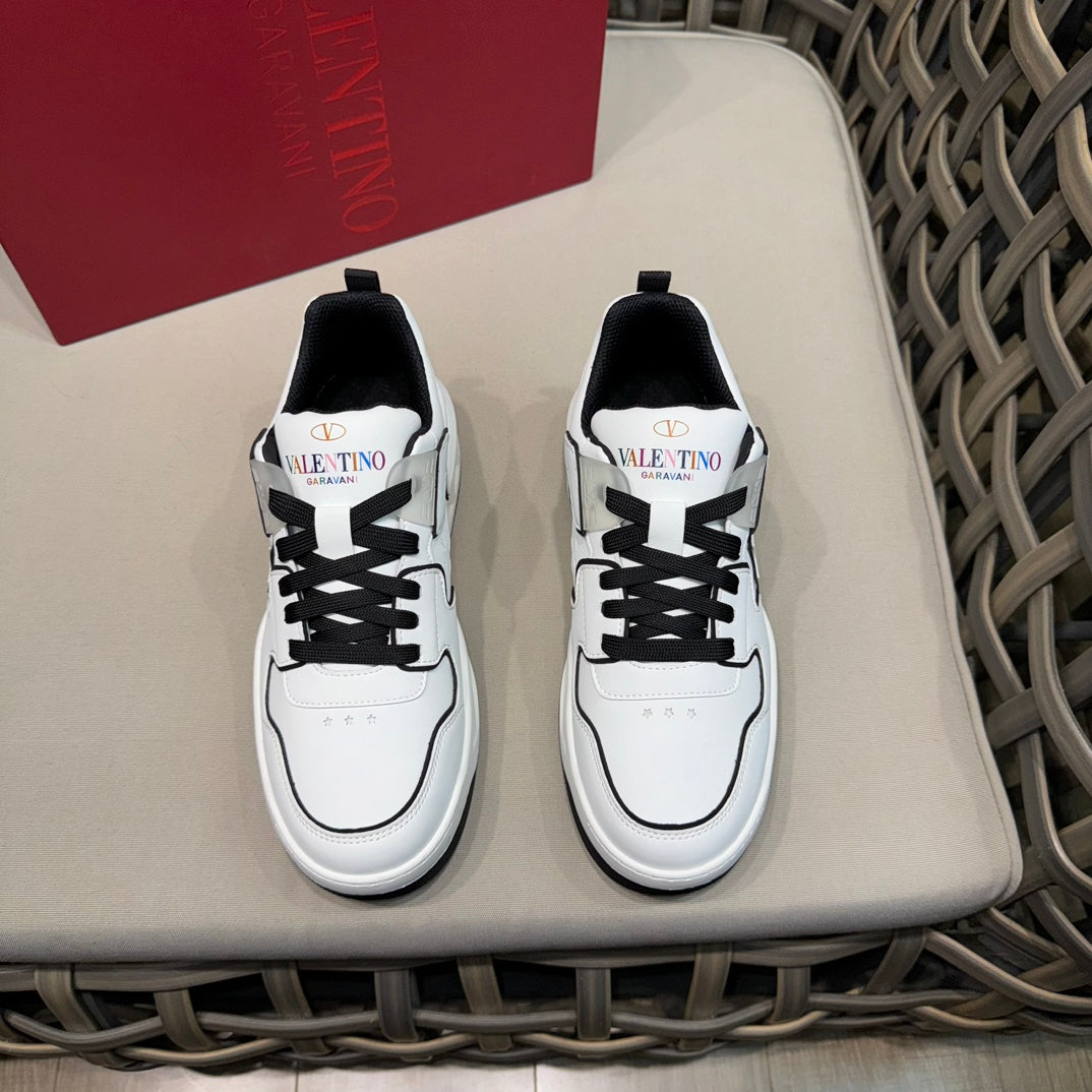 Valentin VLTN Men's Casual Sports Shoes - Premium Leather & Breathable Mesh