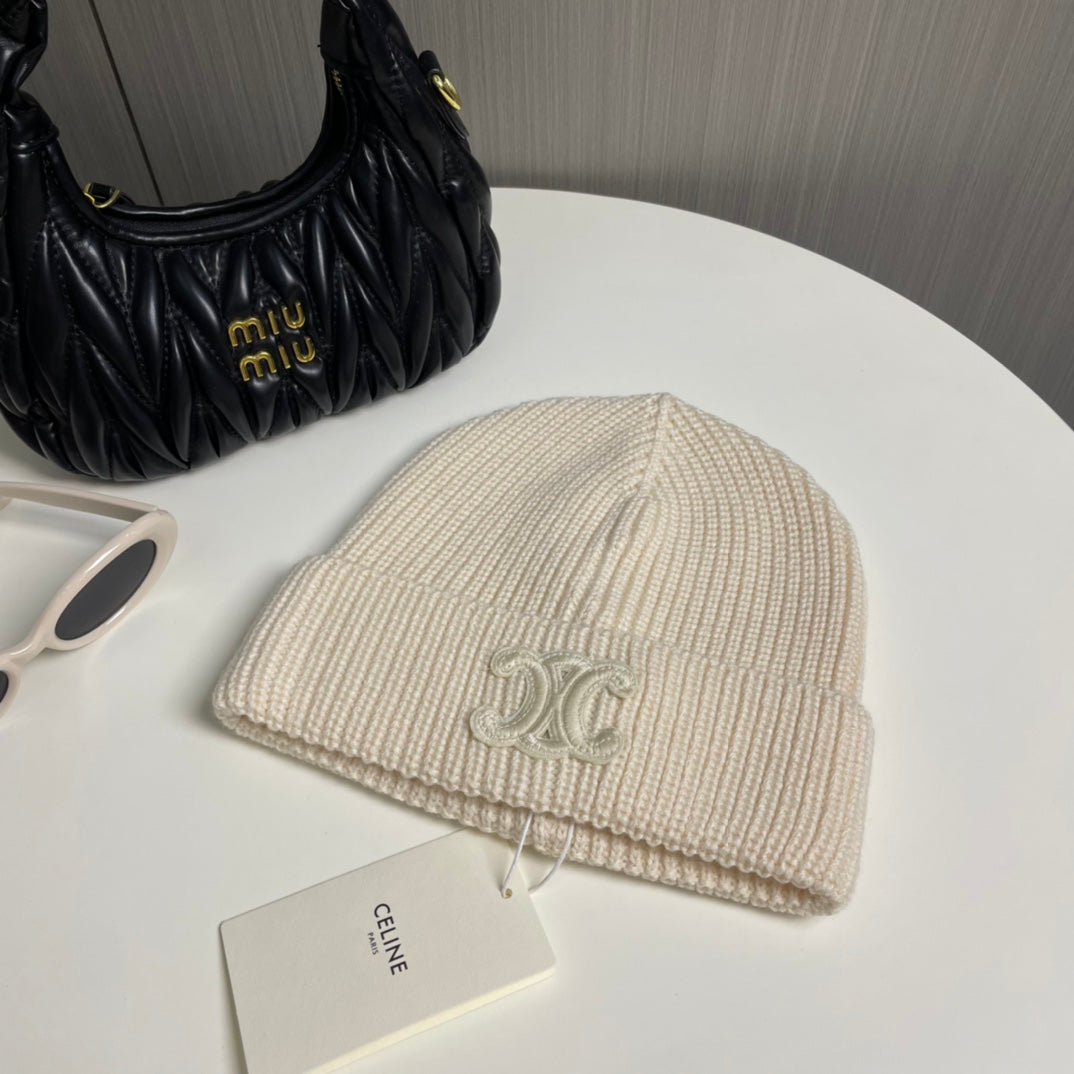 Celine Arc de Triomphe Knitted Hat - Fashionable & Age-Reducing