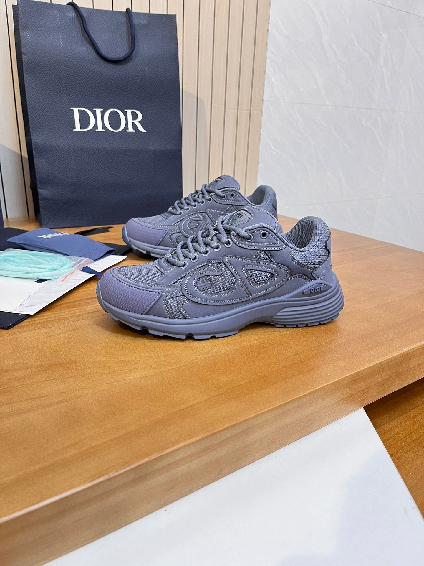 ** B30 Co-Branded Sports Sneakers - Italian Cowhide & Mesh

**