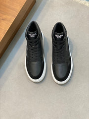 Prada Men's High-Top Leather Sneakers - Stylish & Comfortable