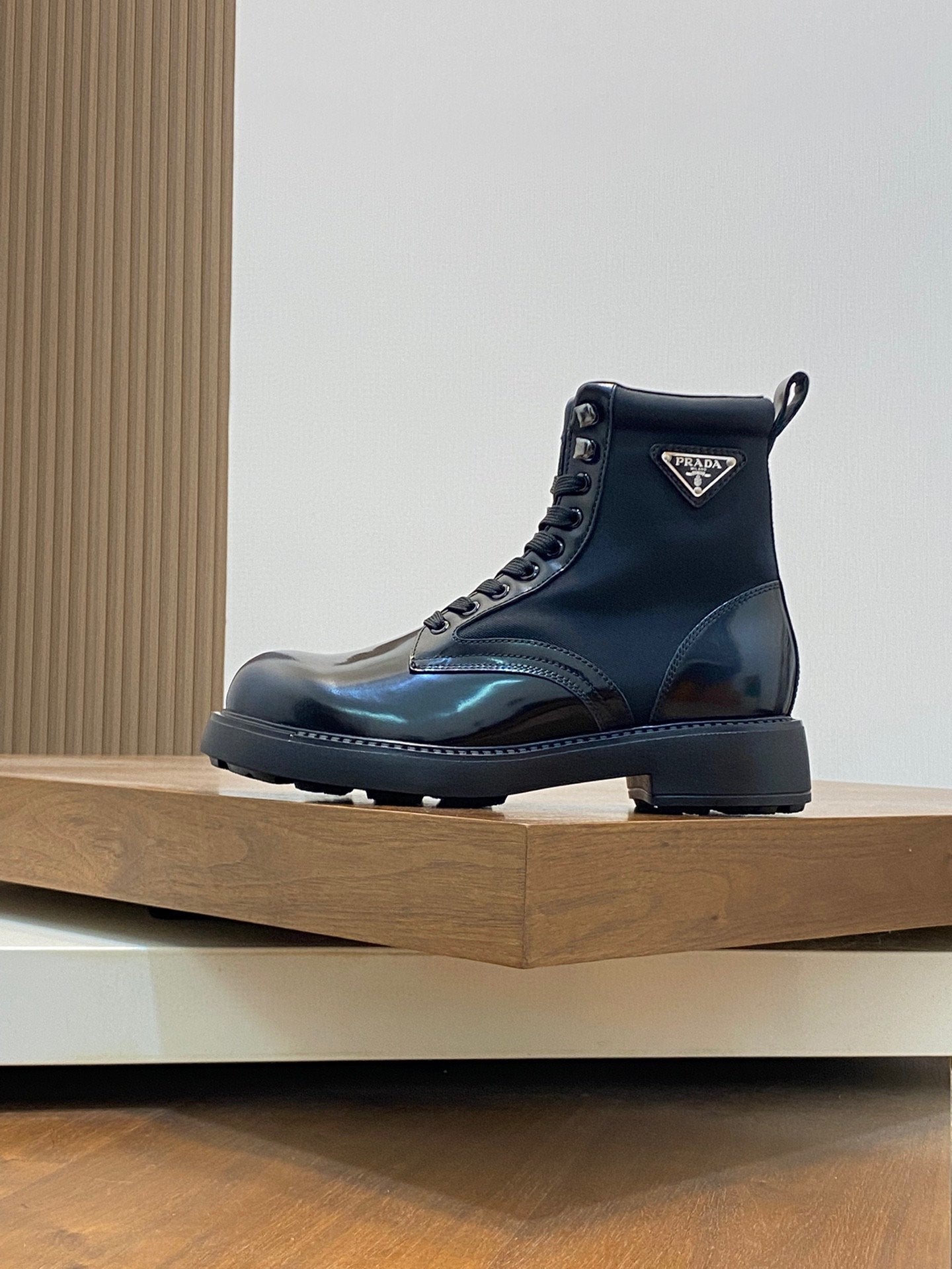 PRADA Men's Ultra-Light Wool Boots - Stylish Winter Footwear