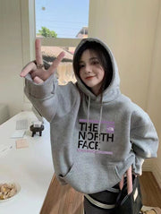 The North Face Premium Logo Hooded Sweatshirt for Couples