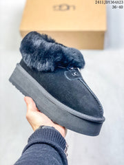 Women's Zhou Dongyu Thick-Soled Winter Snow Boots with Fur - 2024 Collection