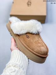 UGG Women's W Mini Bailey Bow II Waterproof Cotton Slippers