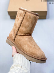 UGG Womenâ€™s Mini Bailey Bow II Boots â€“ Waterproof Cotton Slippers with Wool Lining