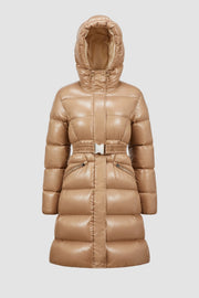 Moncler Bellevue Women's Long Down Jacket - Luxurious Winter Coat