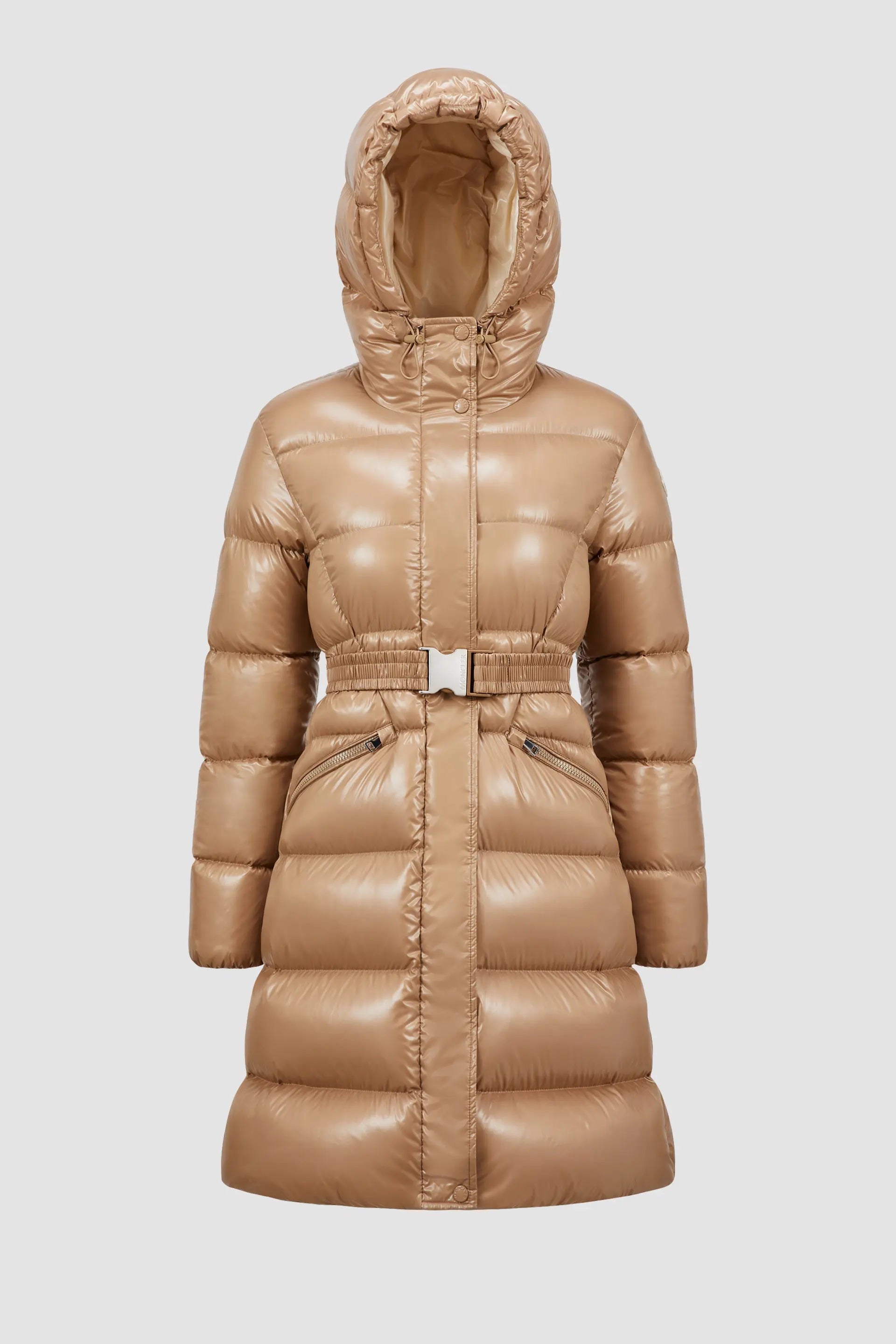 Moncler Bellevue Women's Long Down Jacket - Luxurious Winter Coat