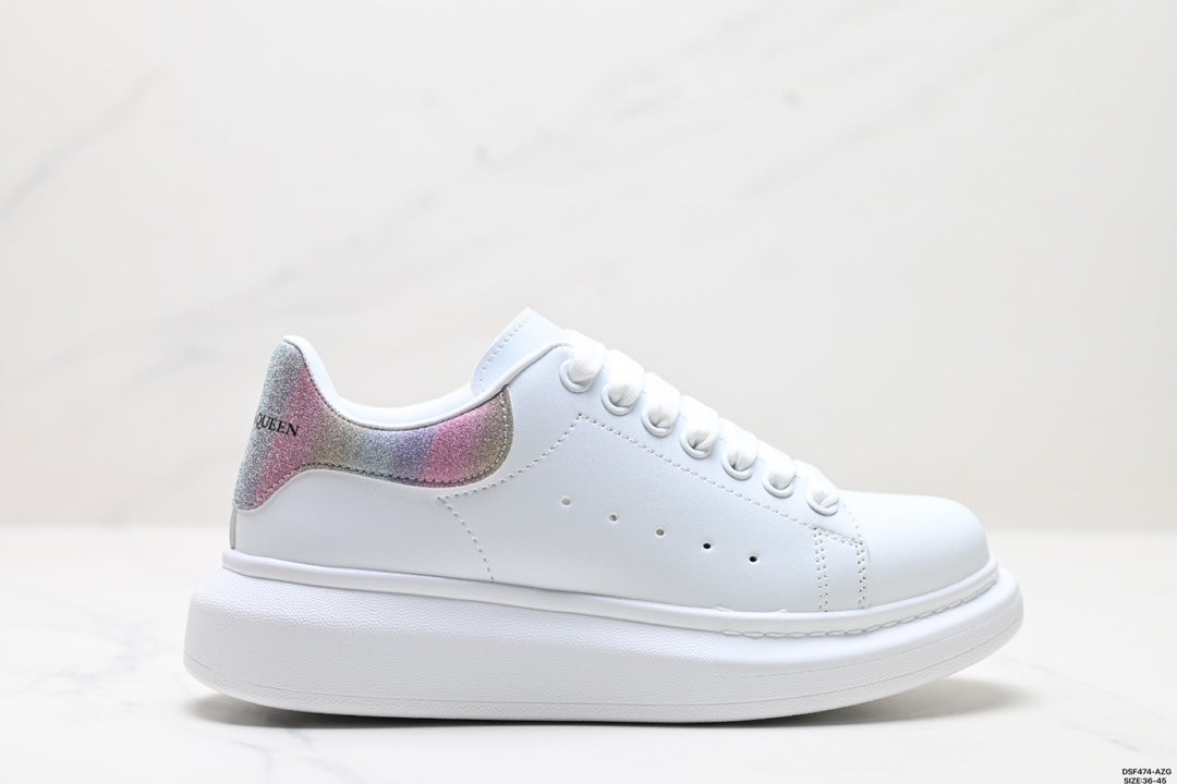 Alexander McQueen High-End Luxury Sole Leather Sneakers