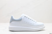 Alexander McQueen High-End Luxury White Leather Sneakers
