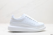 Alexander McQueen Luxury White Sole Leather Low-Top Sneakers