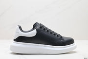 Alexander McQueen Luxury White Sole Leather Sneakers - Low Top Casual Sports Shoes