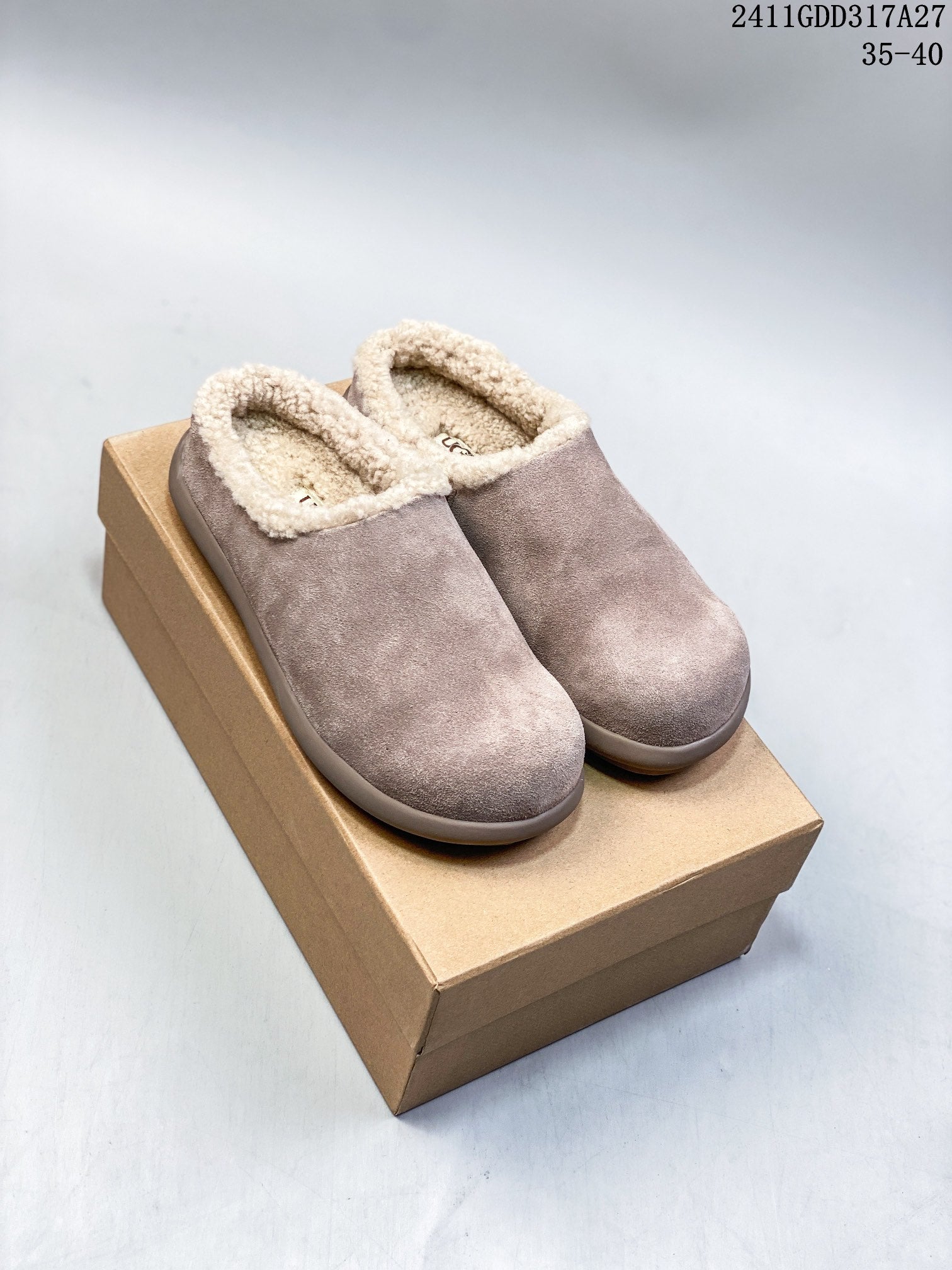 UGG Curly Little Potato Half-Wrap Wool Shoes