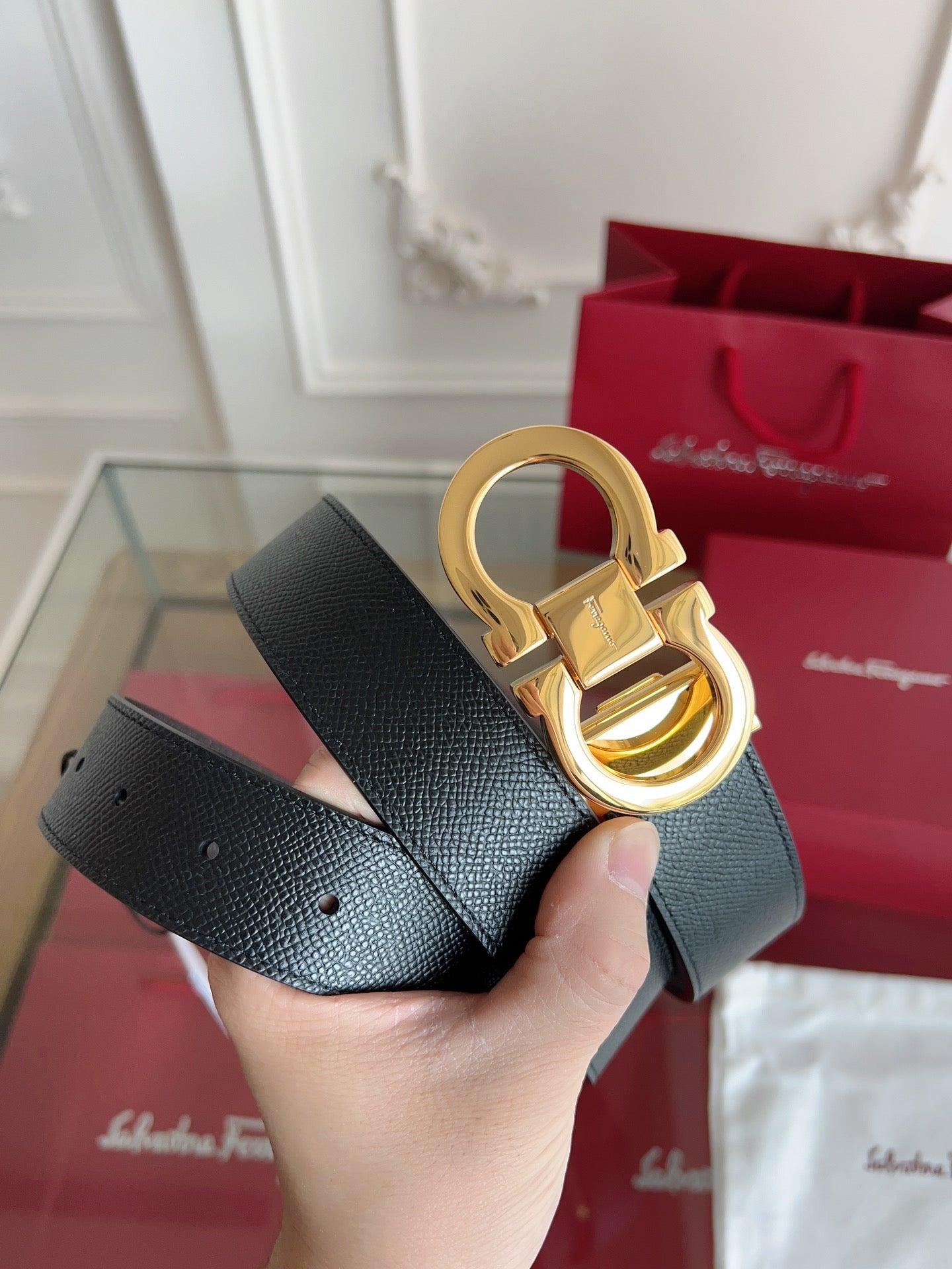 Ferragamo Custom Men's Reversible Belt