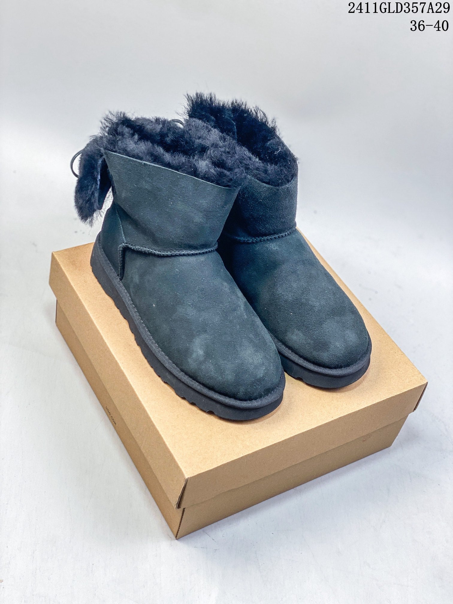 UGG Women's Mini Double Bow Snow Boots - Comfortable & Stylish